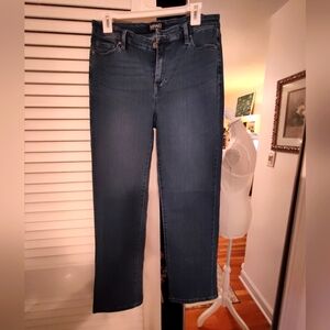 Buffalo Alyssa dark wash-ed High Rise Straight leg Stretch